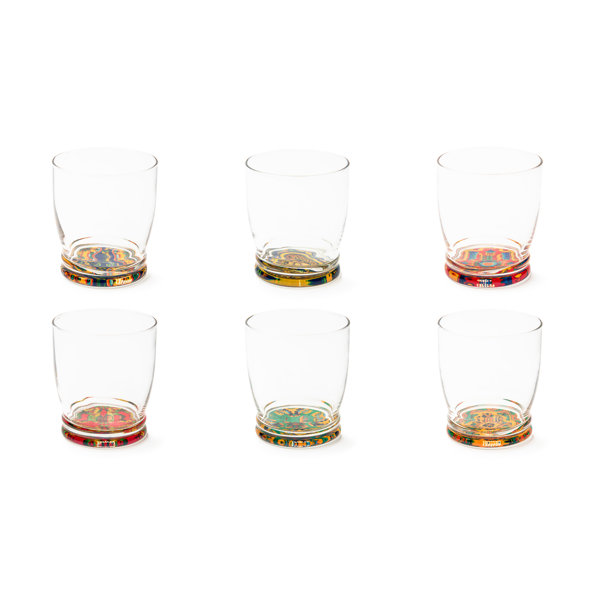Set De 6 Tasses à Café Excelsa Trinacria - Porcelaine Multicolore | Avec Soucoupes